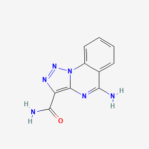 5-Amino[1,2,3]triazolo[1,5-a]quinazoline-3-carboxamide