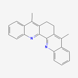 molecular formula C22H18N2 B3032800 6,7-Dihydro-5,8-dimethyl-dibenzo(b,j)(1,10)phenanthroline CAS No. 5298-71-5