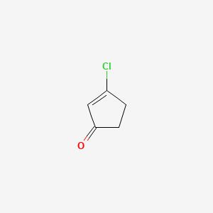 molecular formula C5H5ClO B3032802 2-Cyclopenten-1-one, 3-chloro- CAS No. 53102-14-0