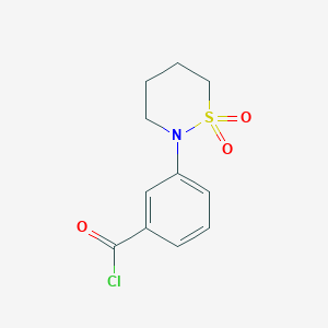 3-(1,1-Dioxo-1lambda~6~,2-thiazinan-2-yl)benzoyl chloride