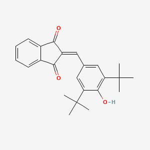 2-[(3,5-Ditert-butyl-4-hydroxyphenyl)methylidene]indene-1,3-dione