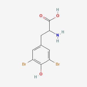 molecular formula C9H9Br2NO3 B3032813 3,5-Dibromotyrosine CAS No. 537-24-6