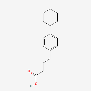 molecular formula C16H22O2 B3032819 Benzenebutanoic acid, 4-cyclohexyl- CAS No. 54338-32-8