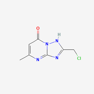 molecular formula C7H7ClN4O B3032839 (1,2,4)Triazolo(1,5-a)pyrimidin-7(1H)-one, 2-(chloromethyl)-5-methyl- CAS No. 56433-30-8