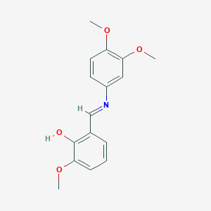 2-{(E)-[(3,4-dimethoxyphenyl)imino]methyl}-6-methoxyphenol