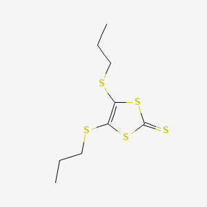 molecular formula C9H14S5 B3032862 4,5-Bis(propylthio)-1,3-dithiole-2-thione CAS No. 59065-22-4