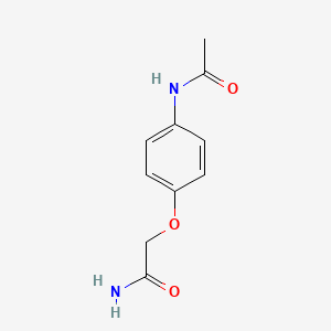 molecular formula C10H12N2O3 B3032872 2-(4-Acetamidophenoxy)acetamide CAS No. 6033-85-8