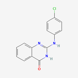 molecular formula C14H10ClN3O B3032873 2-(4-chloroanilino)-4(3H)-quinazolinone CAS No. 60420-44-2