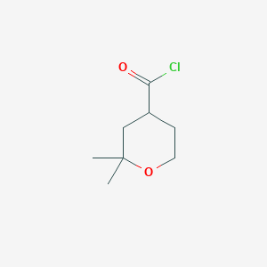 2,2-dimethyltetrahydro-2H-pyran-4-carbonyl chloride