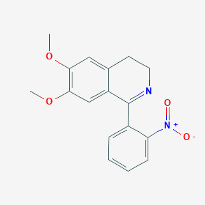 molecular formula C17H16N2O4 B3032880 6,7-Dimethoxy-1-(2-nitrophenyl)-3,4-dihydroisoquinoline CAS No. 60888-85-9