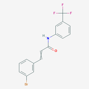 molecular formula C16H11BrF3NO B3032890 2-Propenamide, 3-(3-bromophenyl)-N-[3-(trifluoromethyl)phenyl]- CAS No. 61592-74-3