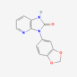 molecular formula C13H9N3O3 B3032897 3-(Benzo[d][1,3]dioxol-5-yl)-1,3-dihydro-2H-imidazo[4,5-b]pyridin-2-one CAS No. 61962-84-3