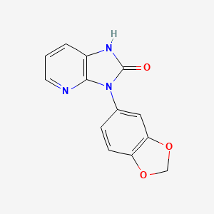molecular formula C13H9N3O3 B3032897 2H-Imidazo[4,5-b]pyridin-2-one, 3-(1,3-benzodioxol-5-yl)-1,3-dihydro- CAS No. 61962-84-3