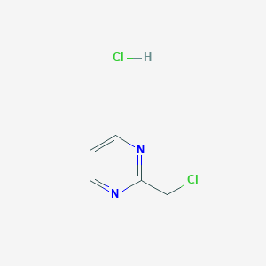 molecular formula C5H6Cl2N2 B030329 2-(Chloromethyl)pyrimidine hydrochloride CAS No. 936643-80-0