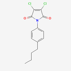molecular formula C14H13Cl2NO2 B3032906 1-(4-butylphenyl)-3,4-dichloro-1H-pyrrole-2,5-dione CAS No. 62303-11-1