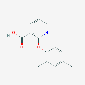 molecular formula C14H13NO3 B3032913 2-(2,4-dimethylphenoxy)pyridine-3-carboxylic Acid CAS No. 62627-10-5