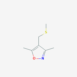 molecular formula C7H11NOS B3032915 3,5-Dimethyl-4-((methylthio)methyl)isoxazole CAS No. 62679-06-5