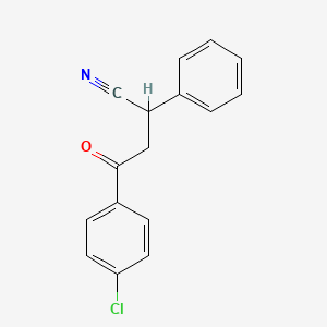 4-(4-Chlorophenyl)-4-oxo-2-phenylbutanenitrile