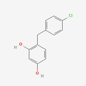 molecular formula C13H11ClO2 B3032920 4-(4-Chlorobenzyl)benzene-1,3-diol CAS No. 6280-43-9