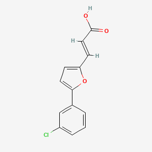molecular formula C13H9ClO3 B3032921 (2E)-3-[5-(3-chlorophenyl)furan-2-yl]prop-2-enoic acid CAS No. 62806-36-4