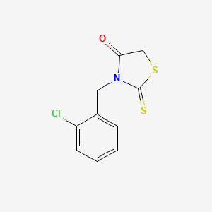 molecular formula C10H8ClNOS2 B3032934 3-[(2-chlorophenyl)methyl]-2-sulfanylidene-1,3-thiazolidin-4-one CAS No. 6322-63-0