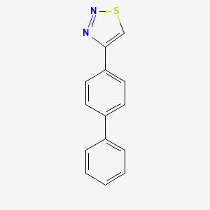 molecular formula C14H10N2S B3032953 4-[1,1'-Biphenyl]-4-yl-1,2,3-thiadiazole CAS No. 64273-27-4