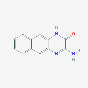 molecular formula C12H9N3O B303297 3-aminobenzo[g]quinoxalin-2(1H)-one 