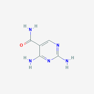 molecular formula C5H7N5O B3032972 2,4-二氨基嘧啶-5-甲酰胺 CAS No. 66131-74-6