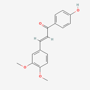 molecular formula C17H16O4 B3032974 (E)-3-(3,4-dimethoxyphenyl)-1-(4-hydroxyphenyl)prop-2-en-1-one CAS No. 66281-70-7