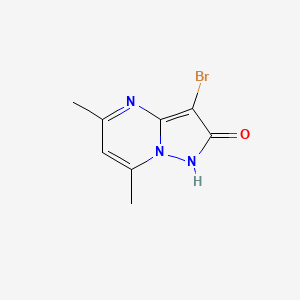 3-bromo-5,7-dimethylpyrazolo[1,5-a]pyrimidin-2(1H)-one