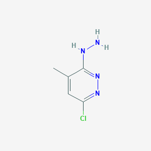 molecular formula C5H7ClN4 B3032978 6-Chloro-3-hydrazinyl-4-methylpyridazine CAS No. 66530-55-0
