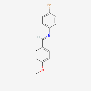 molecular formula C15H14BrNO B3032979 4-Bromo-N-[(E)-(4-ethoxyphenyl)methylidene]aniline CAS No. 66693-57-0
