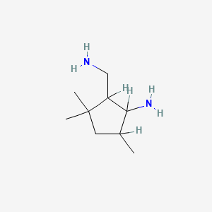 molecular formula C9H20N2 B3032987 Cyclopentanemethanamine, 5-amino-2,2,4-trimethyl- CAS No. 67907-32-8