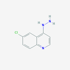 molecular formula C9H8ClN3 B3032992 6-Chloro-4-hydrazinoquinoline CAS No. 68500-31-2