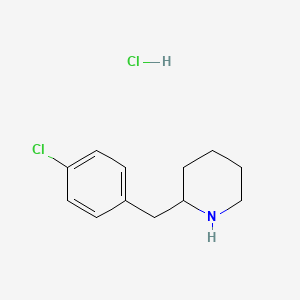 2-[(4-Chlorophenyl)methyl]piperidine hydrochloride