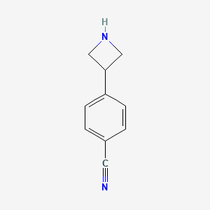 molecular formula C10H10N2 B3033024 4-(Azetidin-3-yl)benzonitrile CAS No. 7215-03-4