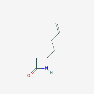 molecular formula C7H11NO B3033050 2-Azetidinone, 4-(3-butenyl)- CAS No. 74373-13-0
