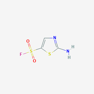 molecular formula C3H3FN2O2S2 B3033053 2-Amino-1,3-thiazole-5-sulfonyl fluoride CAS No. 7478-52-6
