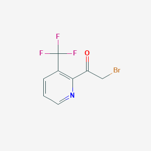 molecular formula C8H5BrF3NO B3033056 2-Bromo-1-(3-(trifluoromethyl)pyridin-2-YL)ethanone CAS No. 749257-79-2