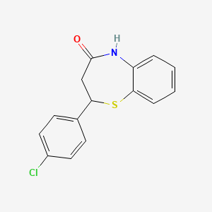 2-(4-chlorophenyl)-3,5-dihydro-2H-1,5-benzothiazepin-4-one