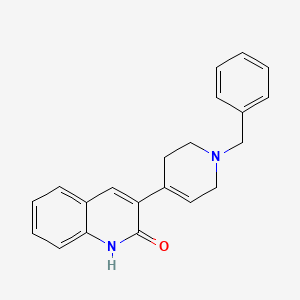 3-(1-benzyl-1,2,3,6-tetrahydropyridin-4-yl)quinolin-2(1H)-one