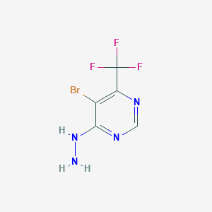 5-Bromo-4-hydrazinyl-6-(trifluoromethyl)pyrimidine