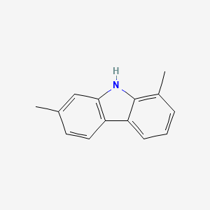 molecular formula C14H13N B3033082 1,7-二甲基-9H-咔唑 CAS No. 78787-78-7