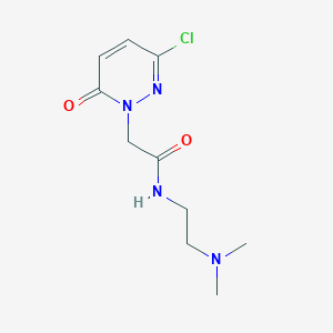 2-(3-chloro-6-oxopyridazin-1(6H)-yl)-N-(2-(dimethylamino)ethyl)acetamide