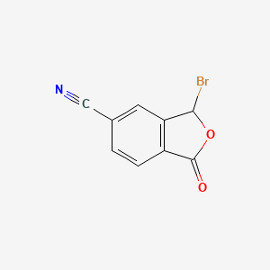 molecular formula C9H4BrNO2 B3033097 3-Bromo-1-oxo-1,3-dihydroisobenzofuran-5-carbonitrile CAS No. 82104-75-4
