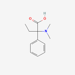molecular formula C12H17NO2 B3033115 2-(dimethylamino)-2-phenylbutanoic acid CAS No. 85614-51-3