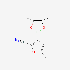 5-Methyl-3-(4,4,5,5-tetramethyl-1,3,2-dioxaborolan-2-YL)furan-2-carbonitrile