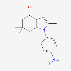 1-(4-Aminophenyl)-2,6,6-trimethyl-5,6,7-trihydroindol-4-one