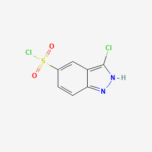 B3033126 1H-Indazole-5-sulfonyl chloride, 3-chloro- CAS No. 869885-74-5