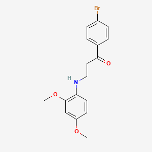 1-(4-Bromophenyl)-3-(2,4-dimethoxyanilino)propan-1-one
